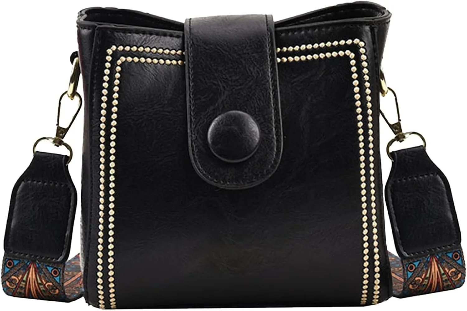 2025 New Bootara Bucket Bag, Bootara Women's Vintage Bunny Charm Bucket Bag, Stylish Minimalist Leather Purse