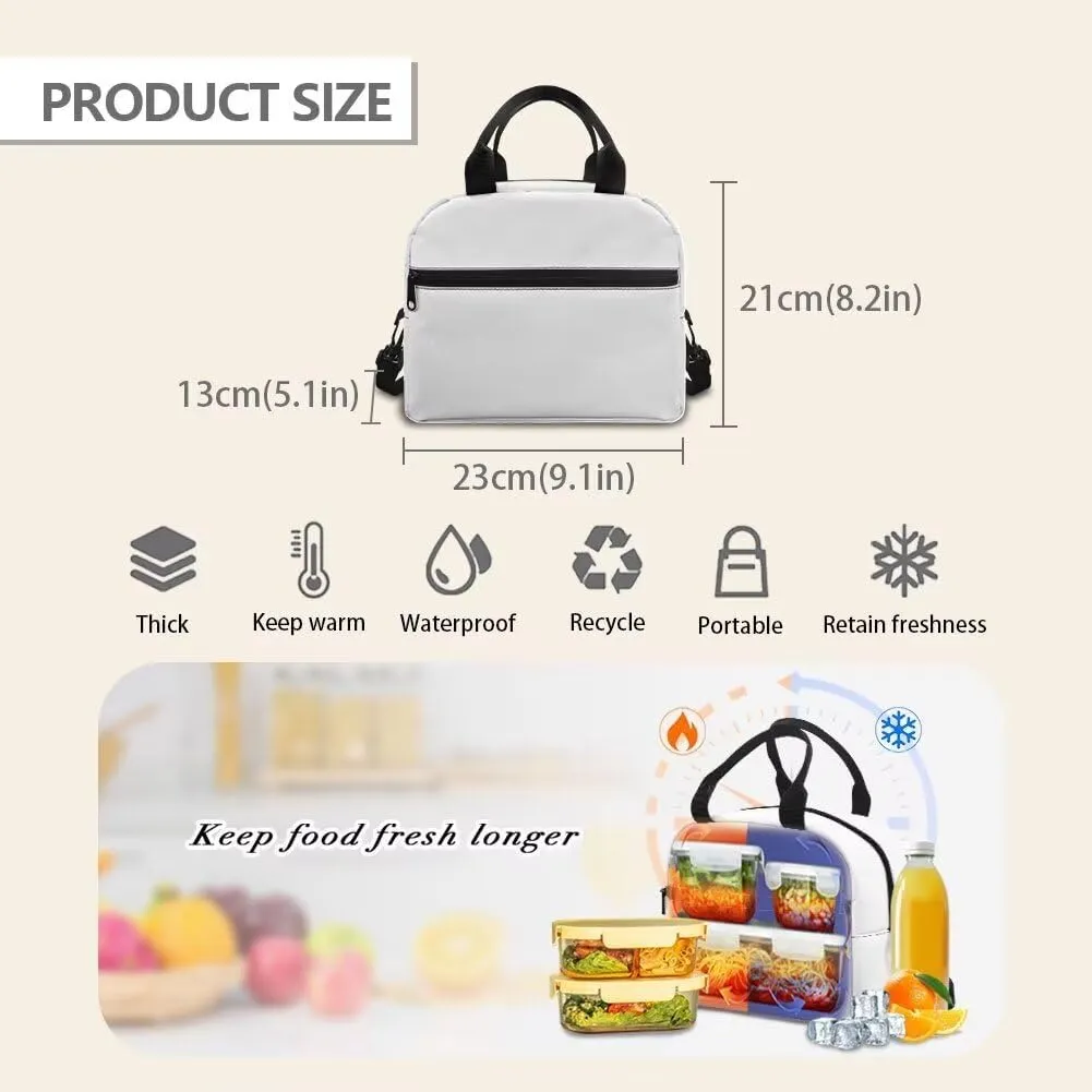 3 Pieces Teen School Backpack Set with Lunch Box Pencil Case Travel Laptop Backpack Casual Daypacks Large Capacity Adjustable Charming Cow Aesthetic