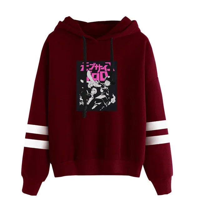 Anime Mob Psycho 100 HOODIE Harajuku Street Style Tops