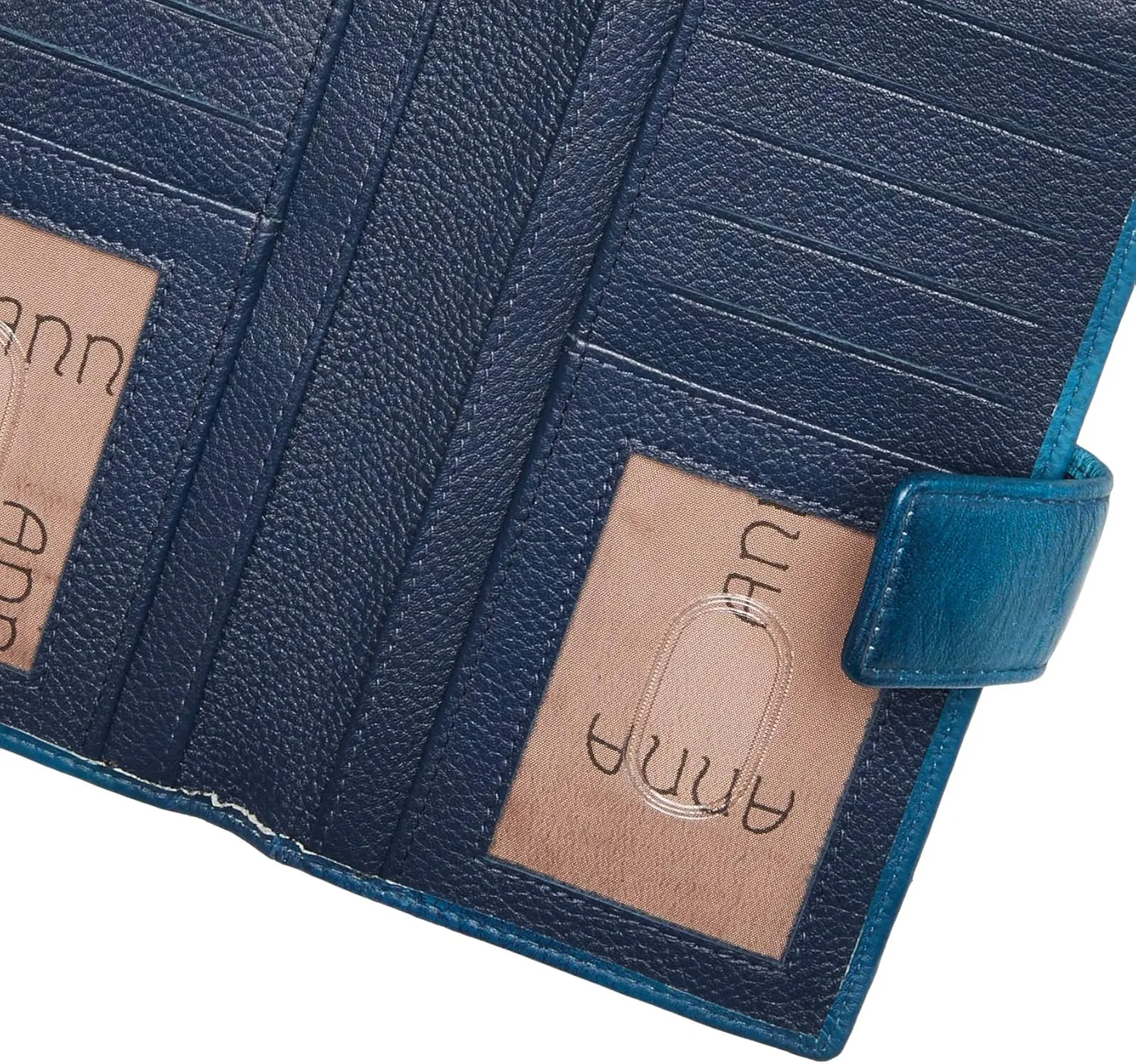Anna by Anuschka Women's Original Leather Hand-Painted Two Fold Organizer Wallet