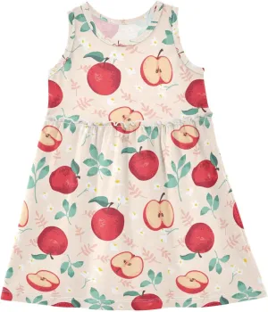 Aslsiy Toddler Girl Summer Sleeveless Dress Girls Dress Cotton Casual Beach Sundress 2-8T