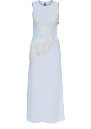 Asymmetric Cut-Out Lace Maxi Dress