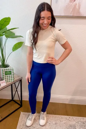 Athleisure Essential Micro Ribbed Natural Top