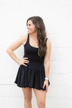 Black Bubble Active Dress