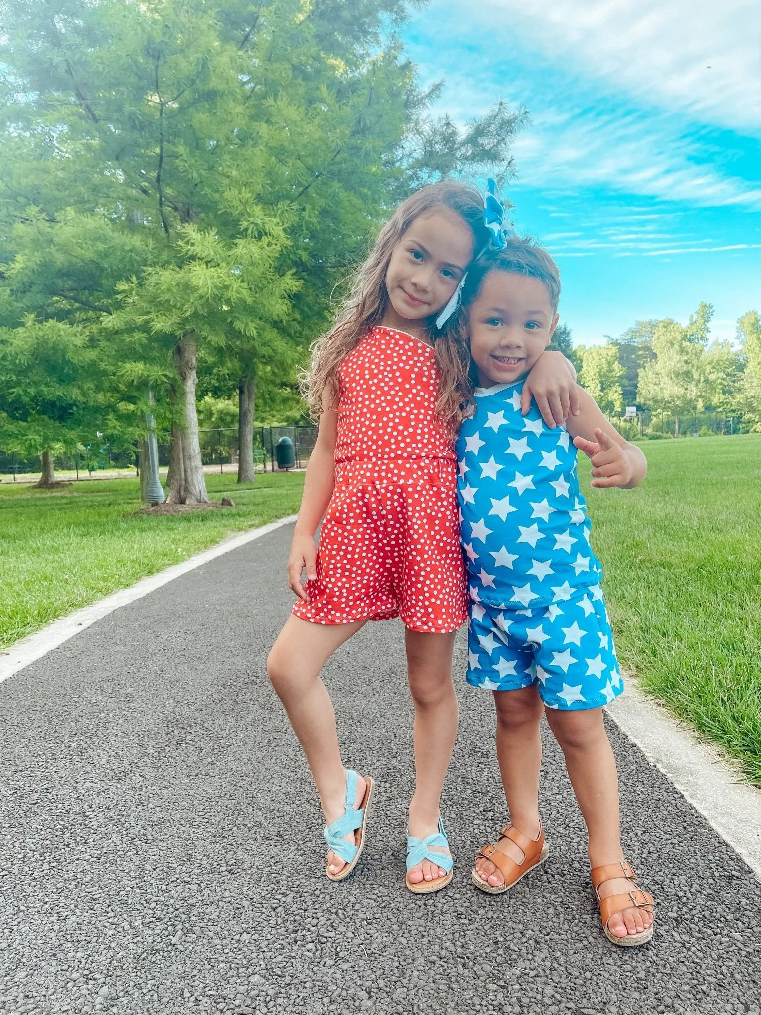 Boy's Blue Stars Outfit