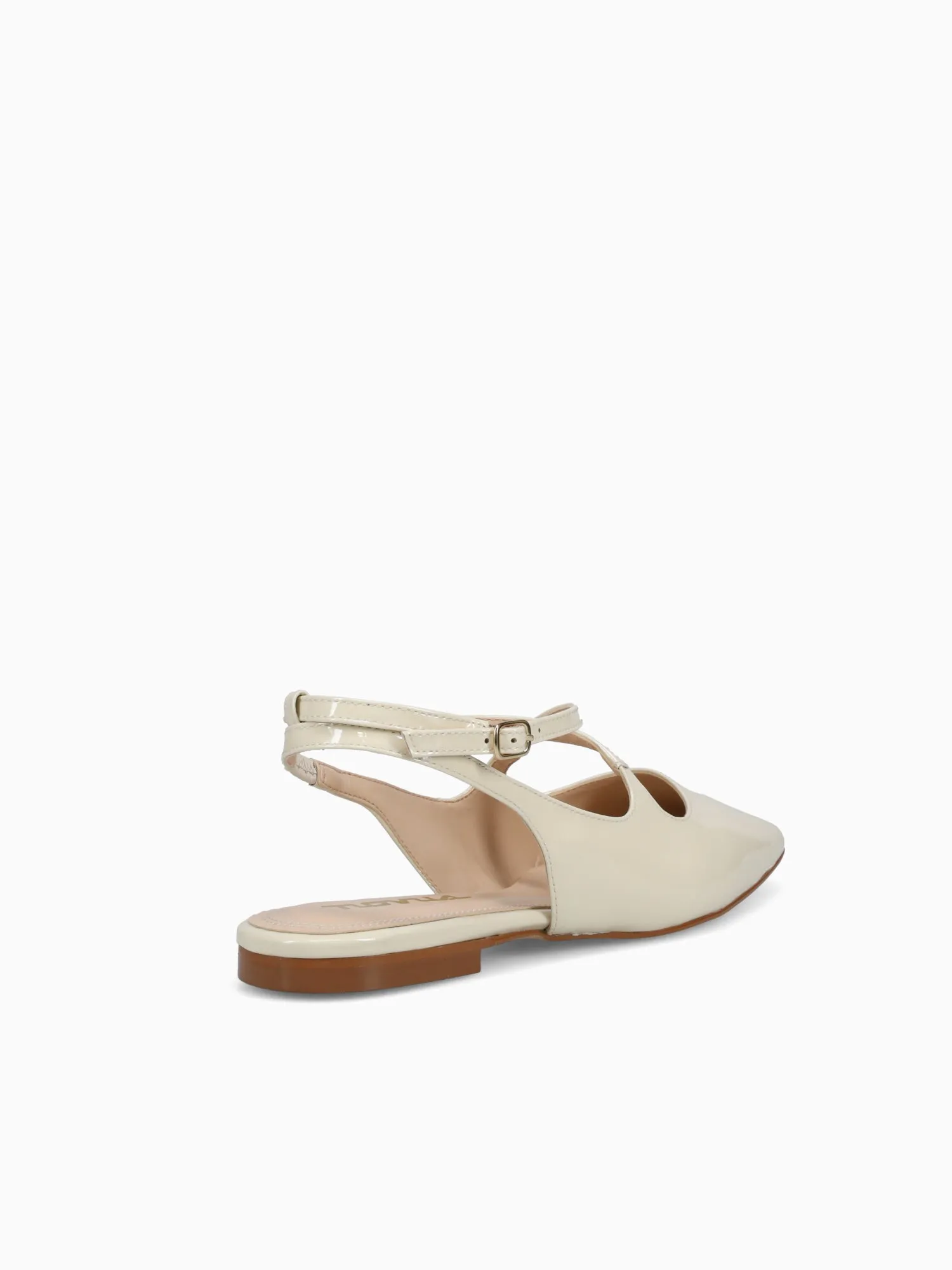 Bruna Off White Patent Leather