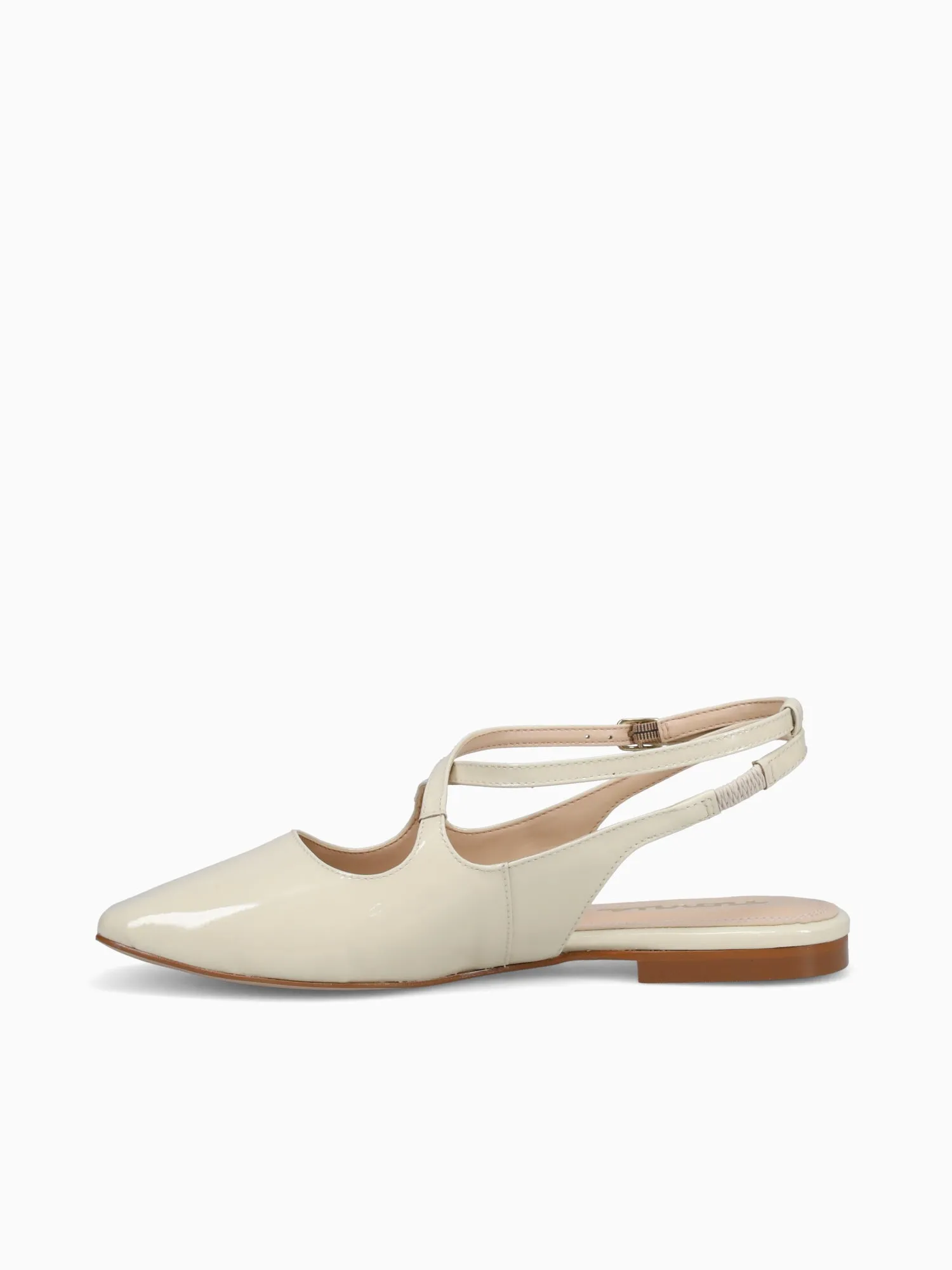 Bruna Off White Patent Leather