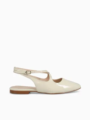 Bruna Off White Patent Leather
