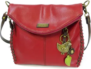 Chala Charming Crossbody Bag Shoulder Handbag With Flap Top and Zipper -Pewter