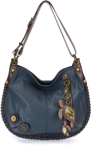 Chala Charming Hobo Crossbody "Sea Turtle" - Navy