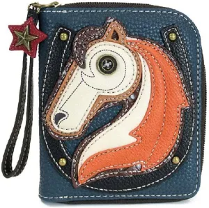 Charming Chala Magestic Horse Purse Wallet Credit Cards Coins Wristlet