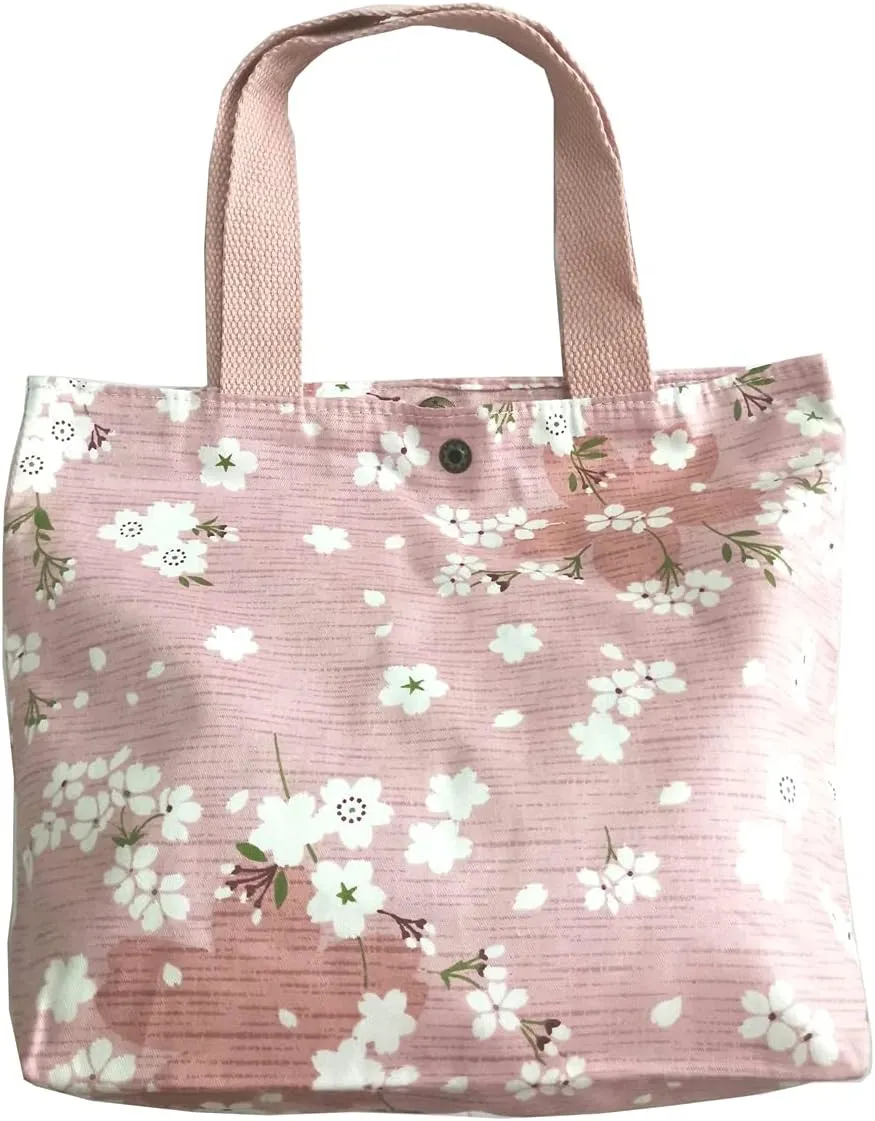 Charming Floral Cloth Mini Tote Bag 9x8x3in