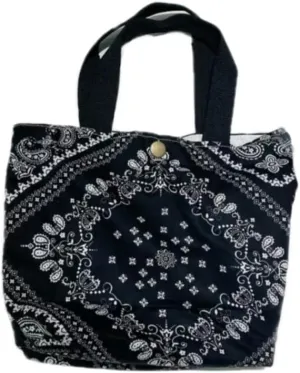 Charming Floral Cloth Mini Tote Bag 9x8x3in