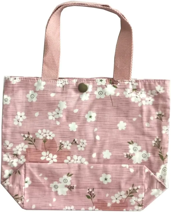 Charming Floral Cloth Mini Tote Bag 9x8x3in