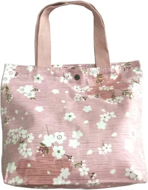 Charming Floral Cloth Mini Tote Bag 9x8x3in