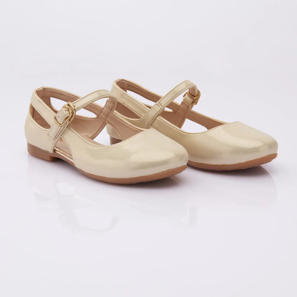 Gold Cut-Out Flats