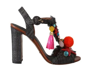 Gray Straw MARINA Sea Star Sandals