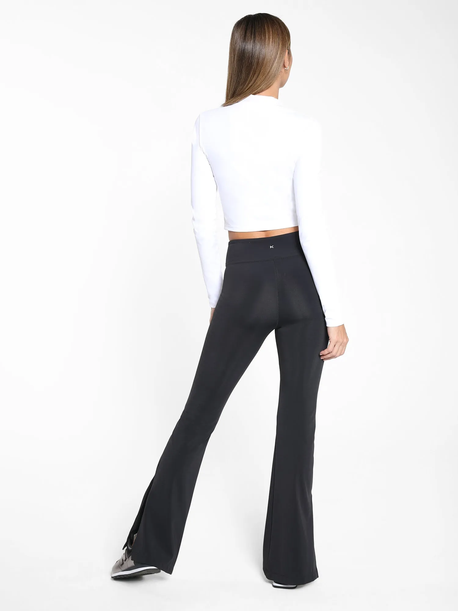 Illuminate Blackout High Rise Flare Legging - Black