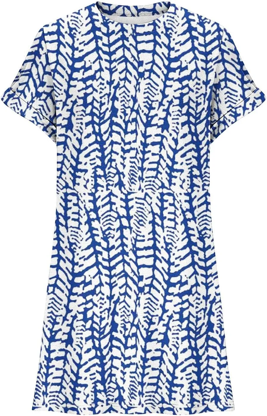 JJHAEVDY Summer Dresses for Women 2025 Short Sleeve Crewneck T-Shirt Dress Solid Color Loose Dresses Basic Short Dress Pajama
