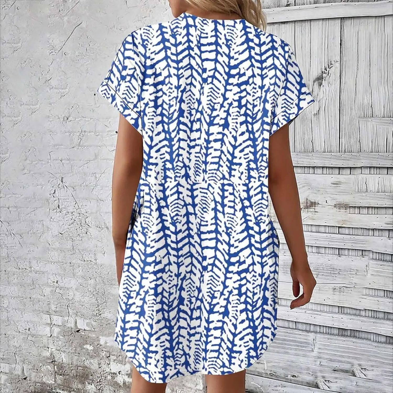 JJHAEVDY Summer Dresses for Women 2025 Short Sleeve Crewneck T-Shirt Dress Solid Color Loose Dresses Basic Short Dress Pajama