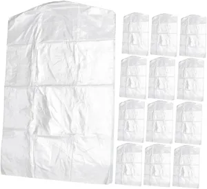 MAGICLULU Garment Bag Kit 20pcs Dry Cleaning Suit Covers Plastic Clothing Covers Portable Easy to Store for Travel