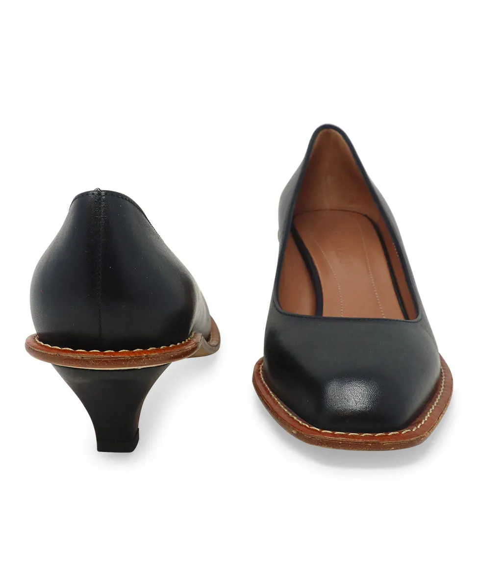 Marni Black Leather Heels sz 10