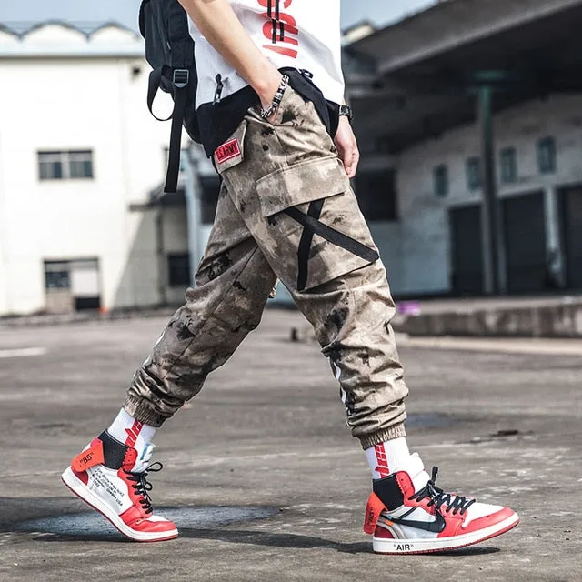 Men Street Style Camouflage Pants