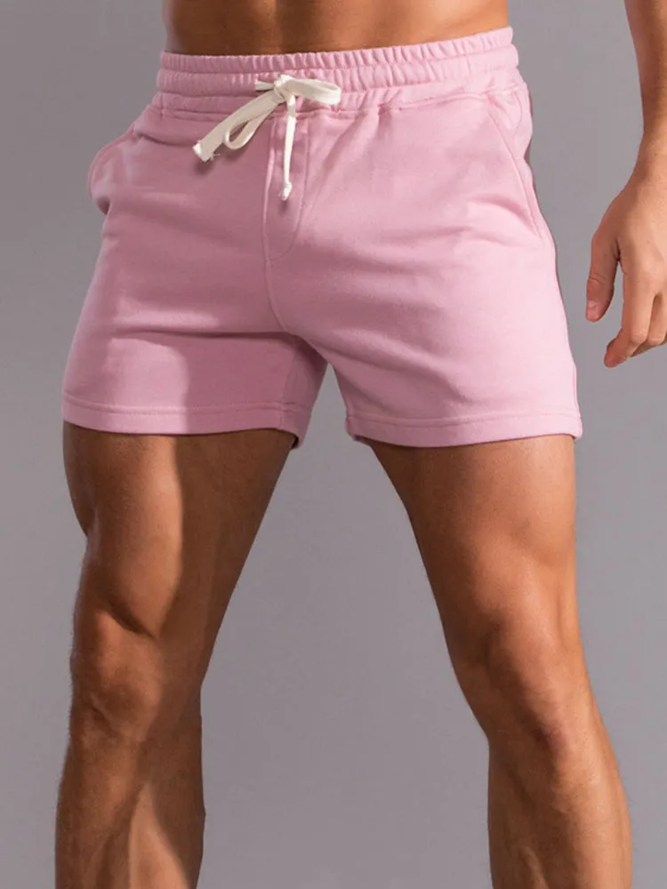 Mens Athleisure Adjustable Drawstring Shorts