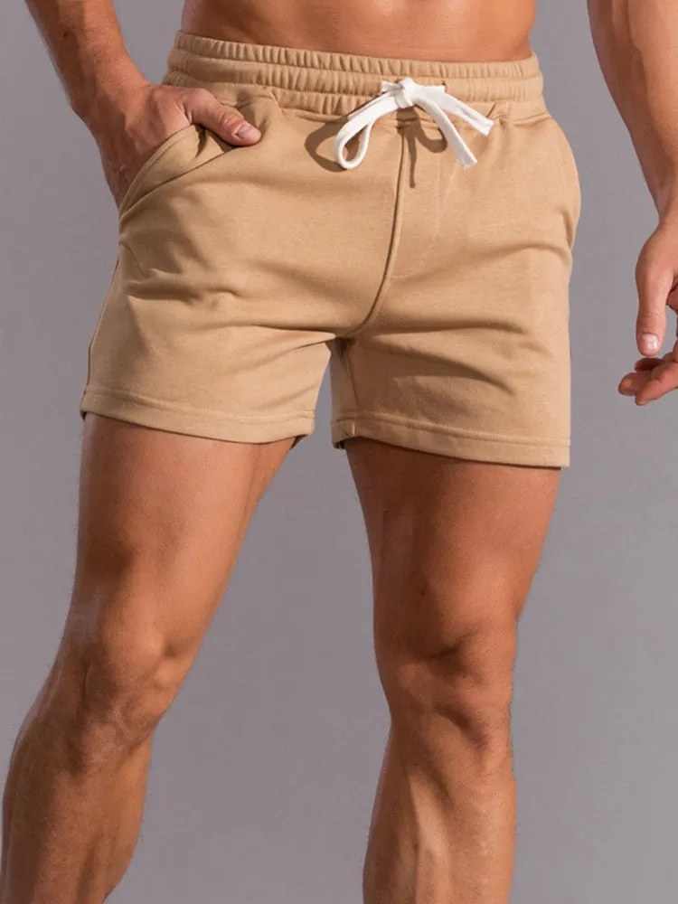 Mens Athleisure Adjustable Drawstring Shorts