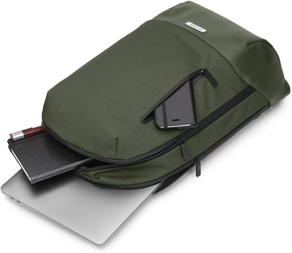 Moleskine 15-Inch Laptop Storage Business Backpack, Unisex, Moss Green