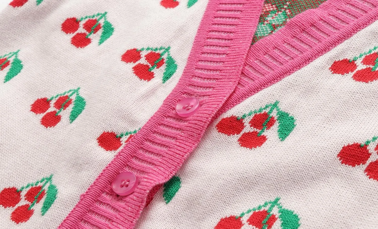 Mud Kingdom Toddler Little Girls Sweater Vest Knitted Sleeveless Button Down V-Neck Spring Autumn