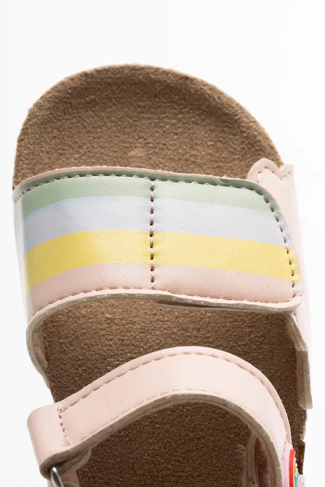 Rainbow Strap Sandal Pink
