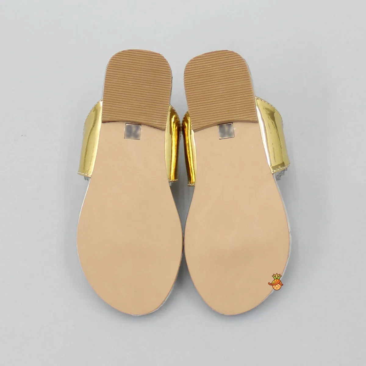 Shiny Braided Kolhapuri Flats