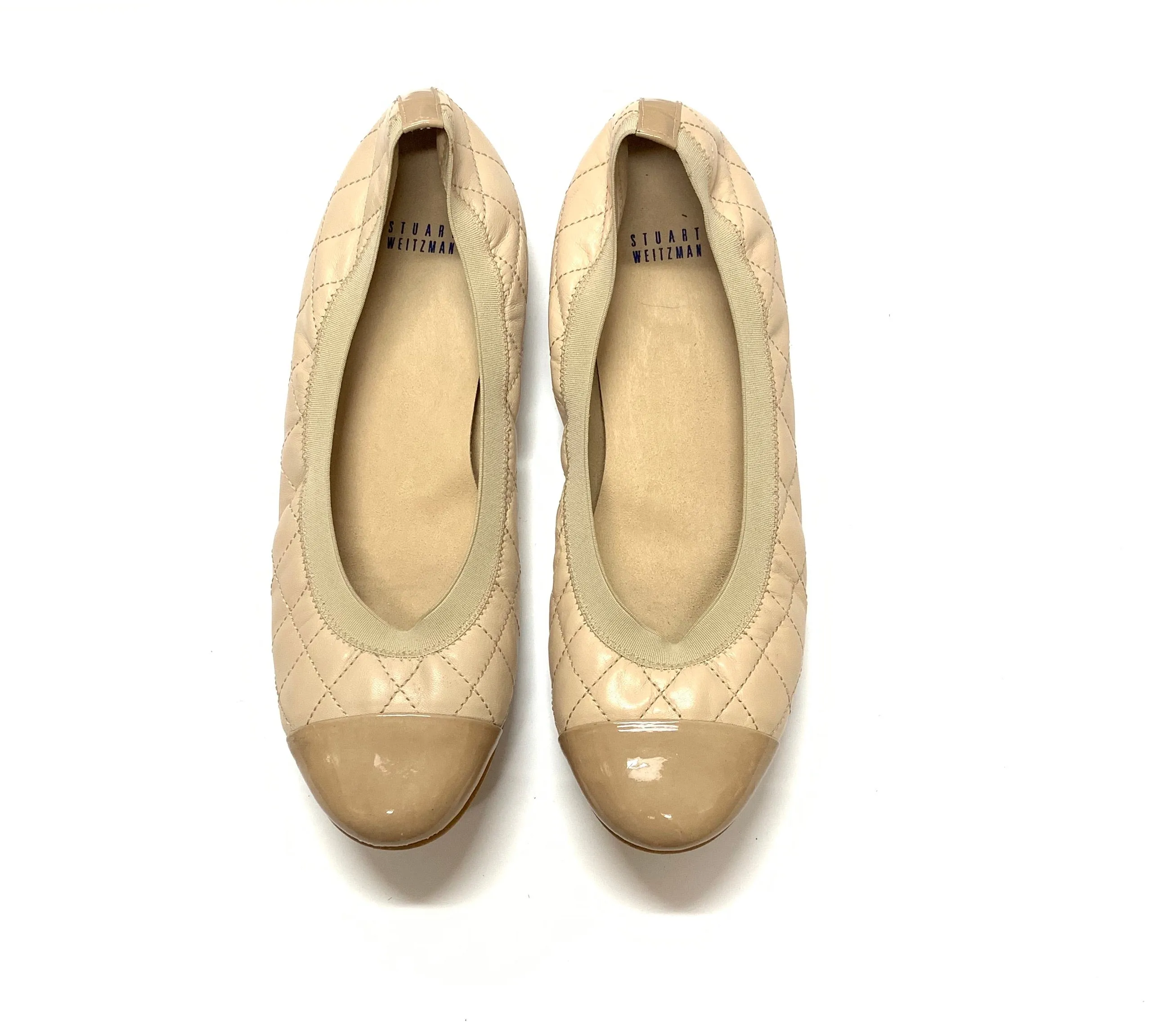 STUART WEITZMAN QUILTED BALLERINA FLATS SIZE 11