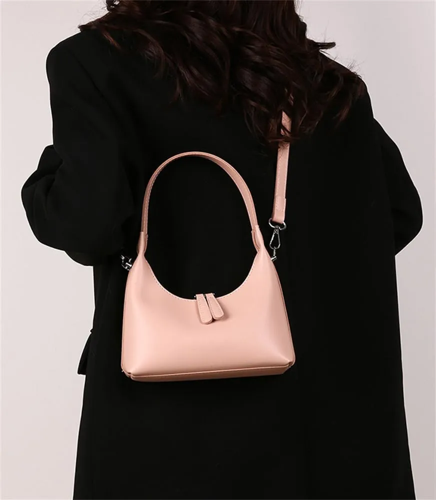 Stylish Vegan Leather Handbag Purse for Women Small Y2k Dumpling Shoulder Crossbody Bag Top Handle Satchels