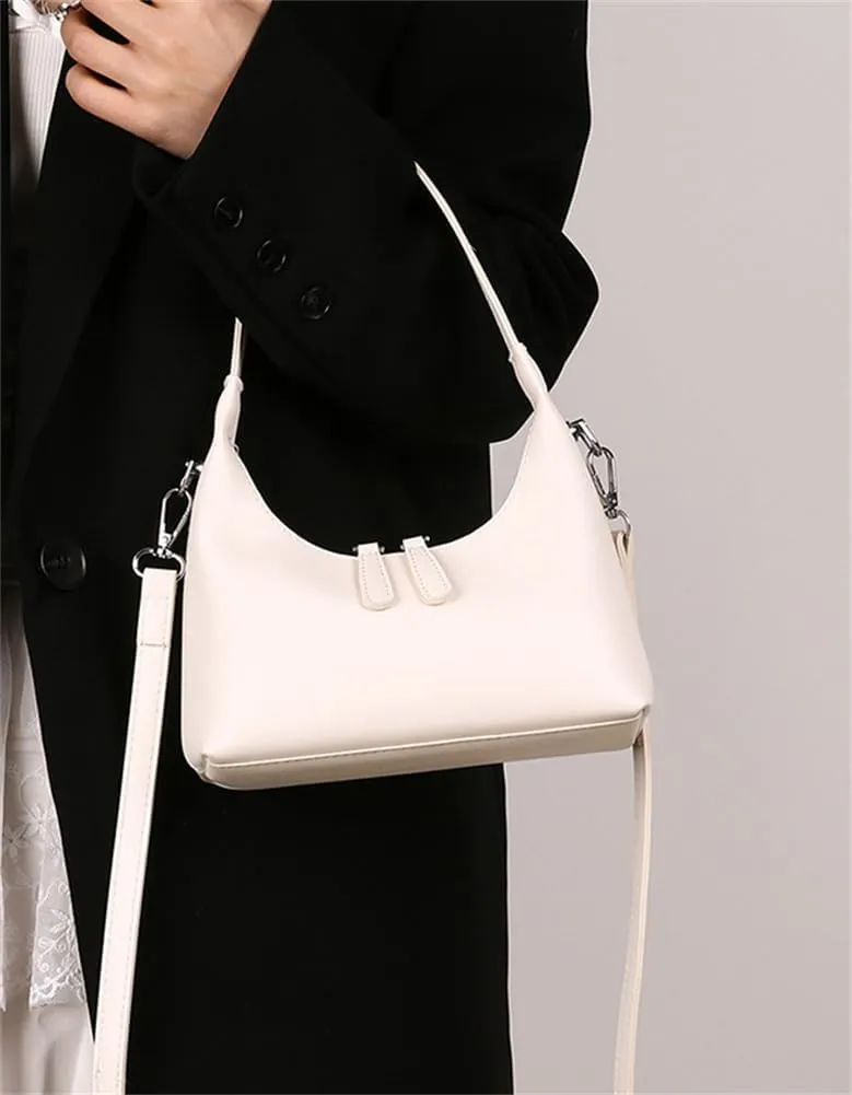 Stylish Vegan Leather Handbag Purse for Women Small Y2k Dumpling Shoulder Crossbody Bag Top Handle Satchels