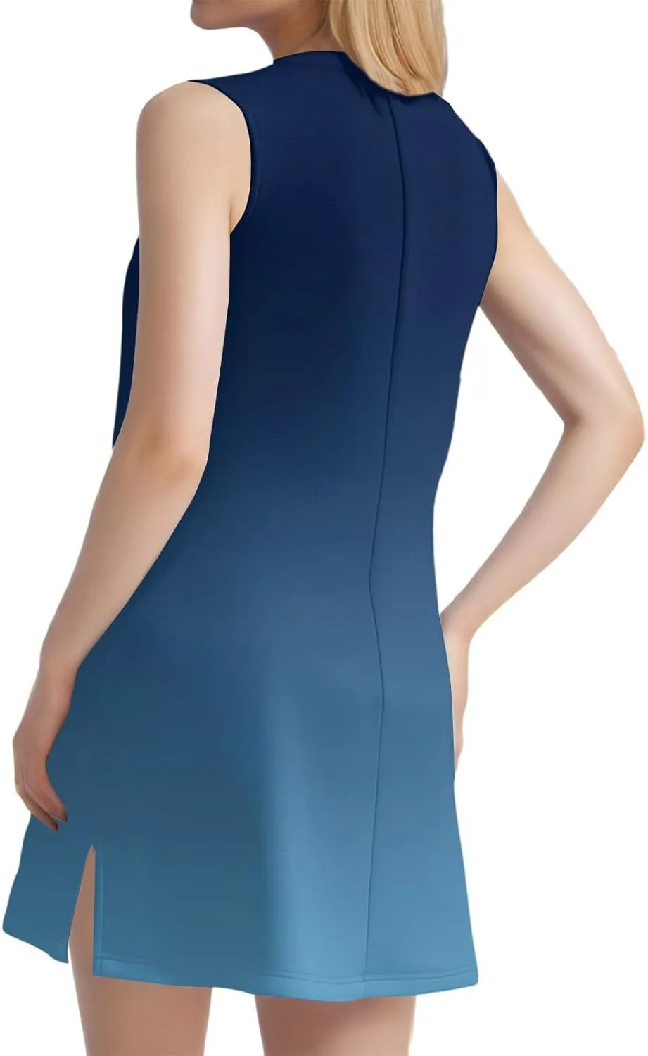 Summer Dresses for Women 2025 Floral Loose Tank Dress Beach T Shirt Dresses Sleeveless Casual Sundresses with Split