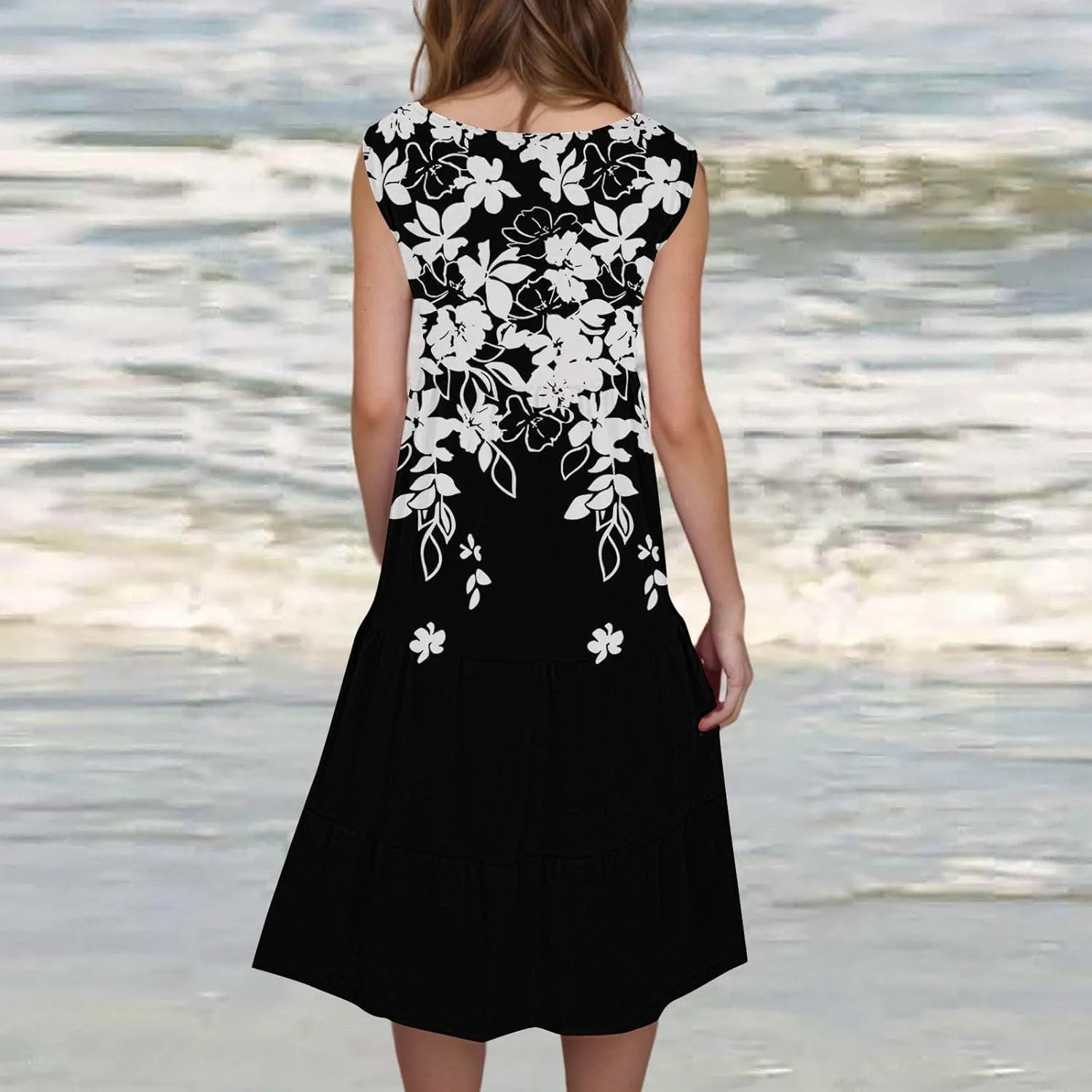 Summer Dresses for Women Summer Dresses for Women Plus Size Beach Dress Casual Sundresses Sexy Sleeveless Dress