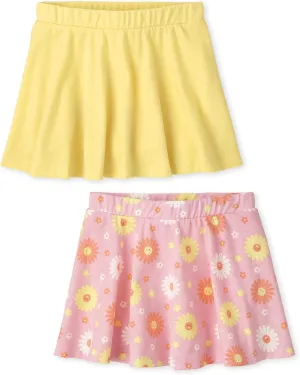 The Children's Place Baby Girls' and Toddler Elastic Waistband Skort