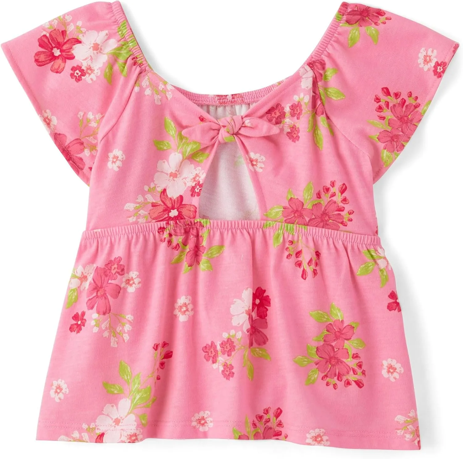 The Children's Place Baby Girls' and Toddler Short Sleeve Flutter Shirt