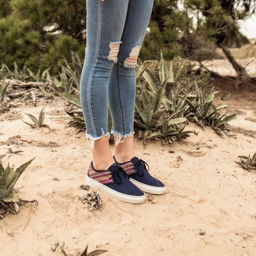 Vegan sneaker marine heiwa SID007