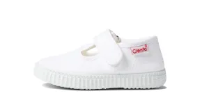 Velcro T-Strap, White