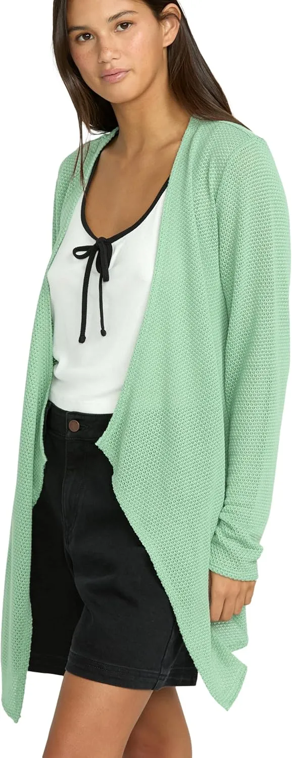 Volcom Women's Go Wrap Open Front Cardigan Sweater (Regular & Plus Size)