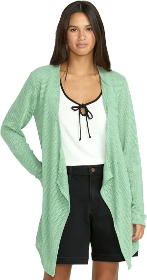 Volcom Women's Go Wrap Open Front Cardigan Sweater (Regular & Plus Size)