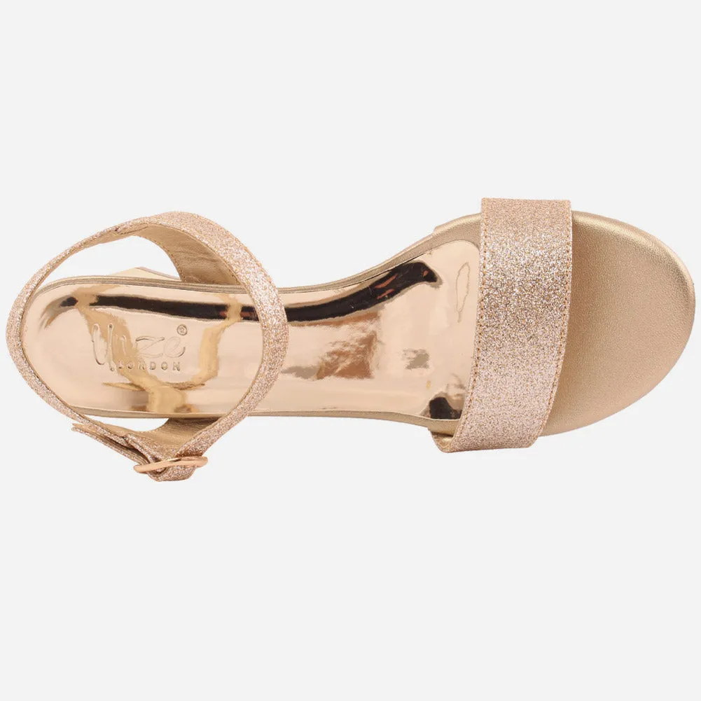 Women "Elsa" Classic Style Block Heel Sandals
