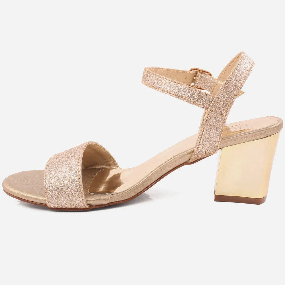 Women "Elsa" Classic Style Block Heel Sandals