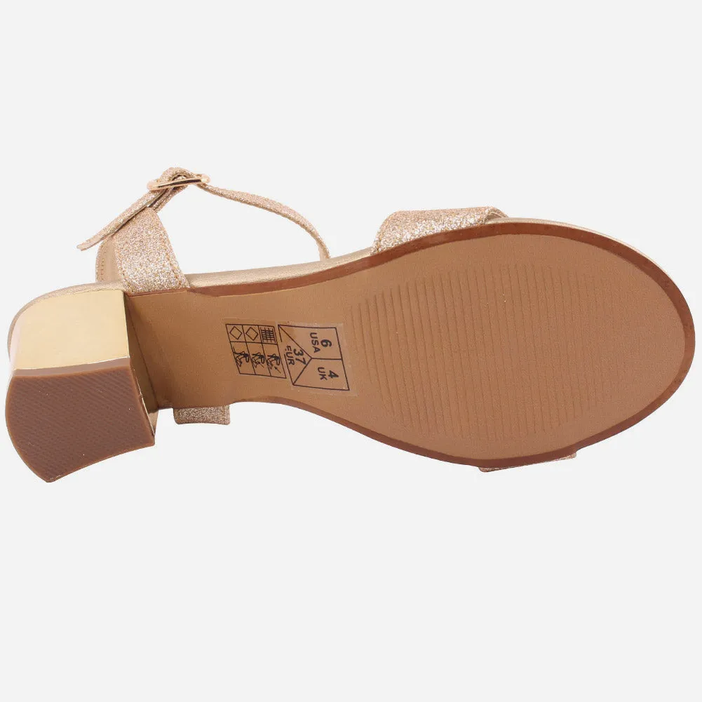 Women "Elsa" Classic Style Block Heel Sandals