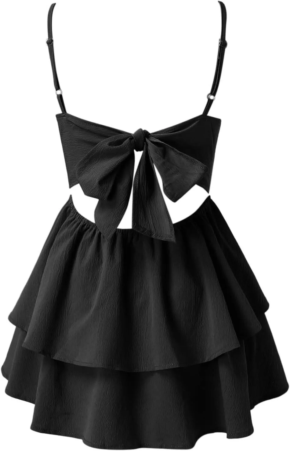Women's Camisole Sexy Summer Sundresses 2025 Casual Backless Modest Bow Tie Trendy Solid Color Vacation Butterfly