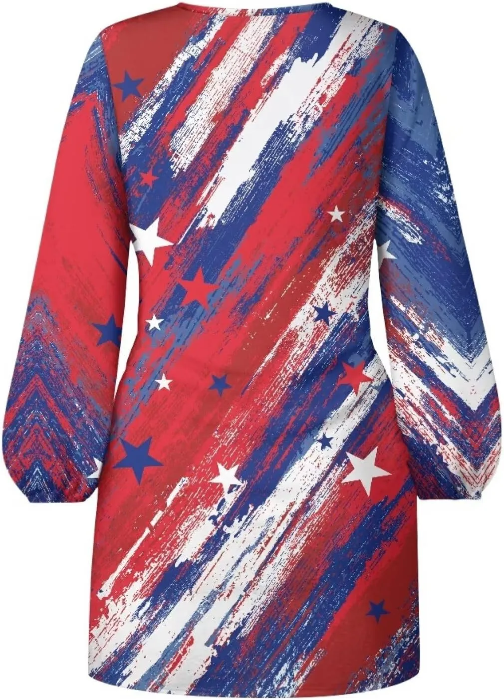 Women's Elegant Long Sleeve Dress Summer Mini Dresses Crewneck Tie Waist A Line Casual Stylish Outfits