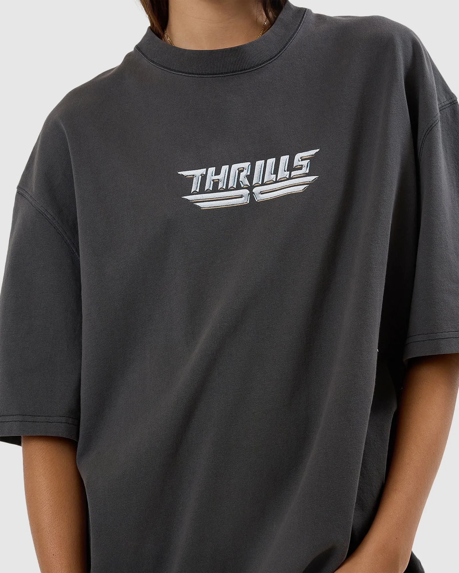 WOMENS HIGH SHINE OVERSIZED T-SHIRT